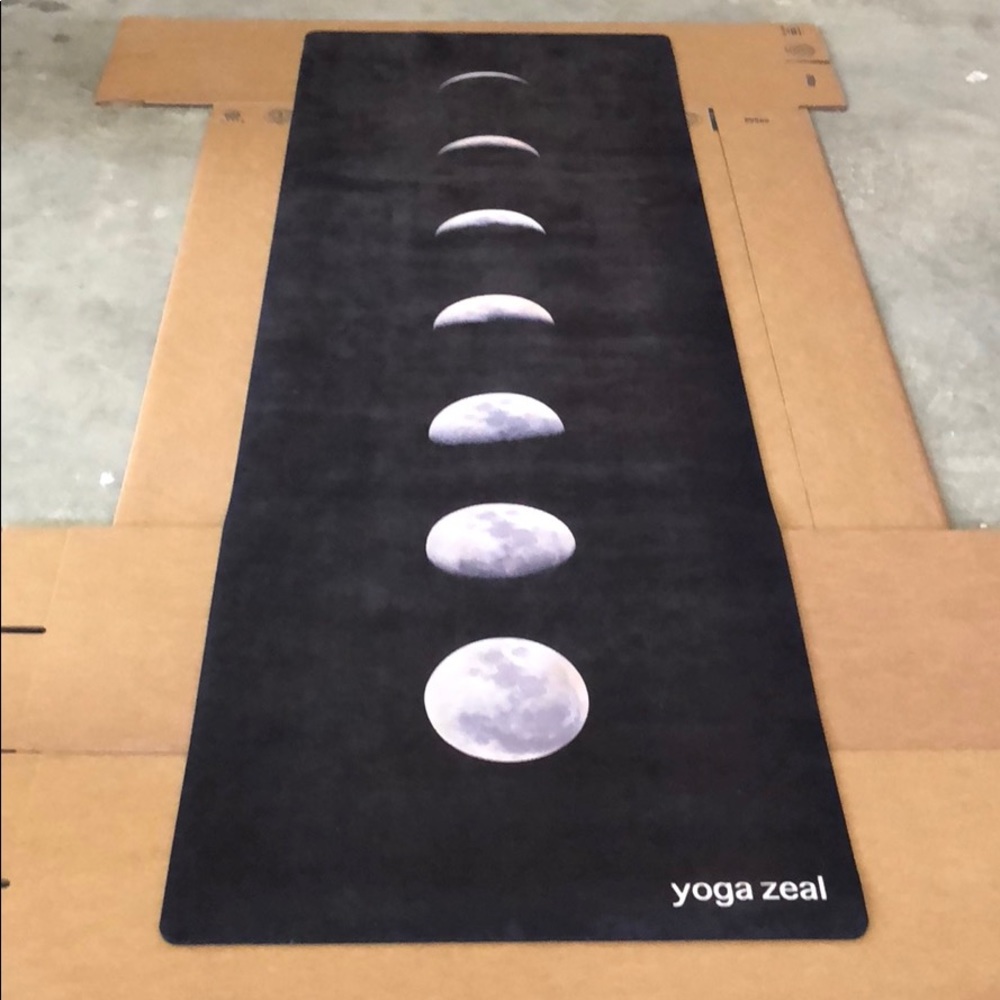 Black Lunar Yoga Mat by Yoga Zeal